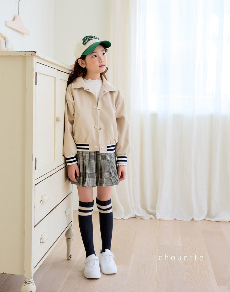 Chouette - Korean Children Fashion - #kidsstore - Varsity Collar Jumper - 11