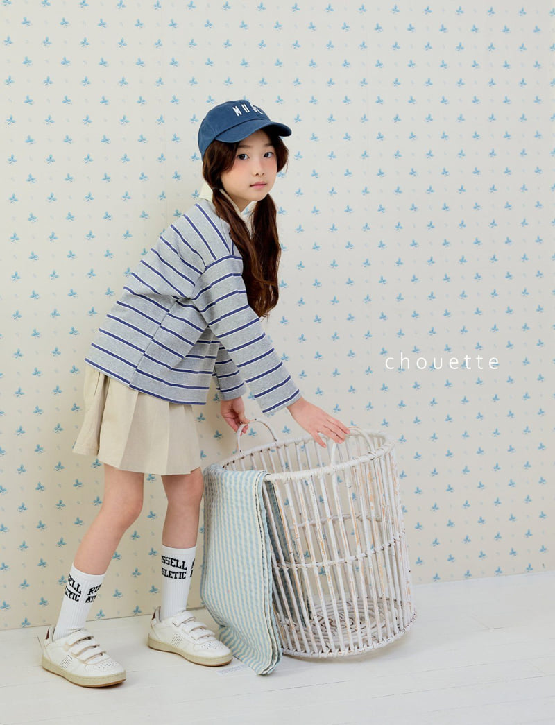 Chouette - Korean Children Fashion - #littlefashionista - Stripe Rubgy Tee - 6