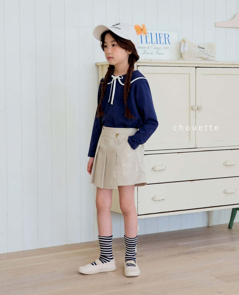 Chouette - Korean Children Fashion - #magicofchildhood - Oat Pleats Currot Skirt - 4