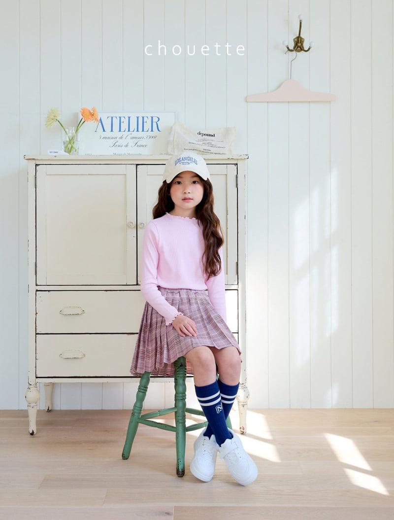 Chouette - Korean Children Fashion - #prettylittlegirls - Ripple Rib Tee - 8