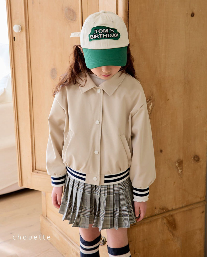 Chouette - Korean Children Fashion - #toddlerclothing - Varsity Collar Jumper - 4