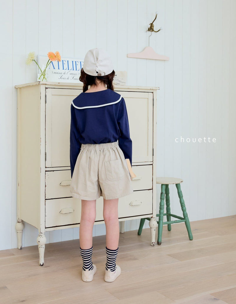 Chouette - Korean Children Fashion - #todddlerfashion - Ribbon Collar Tee - 12