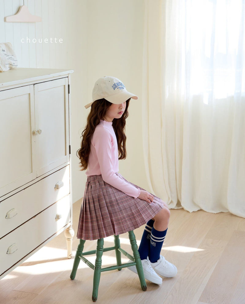 Chouette - Korean Children Fashion - #todddlerfashion - Ripple Rib Tee - 9