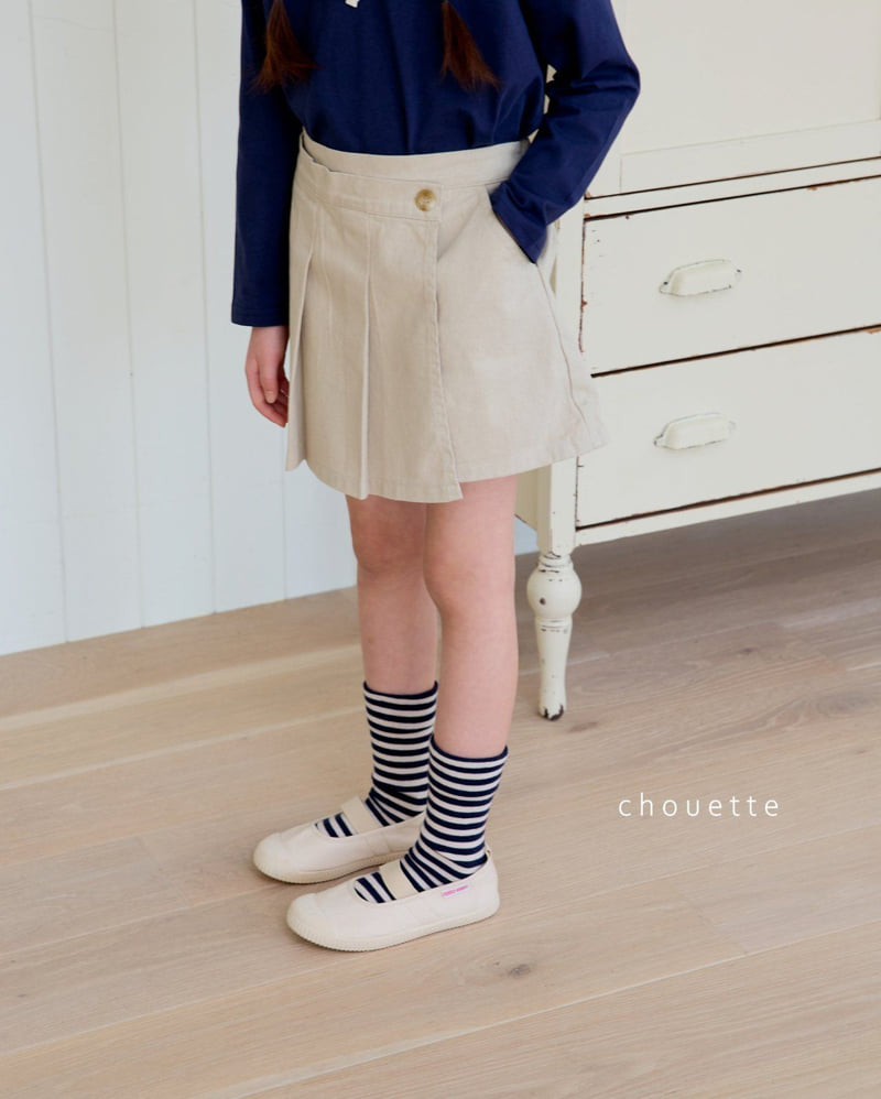 Chouette - Korean Children Fashion - #todddlerfashion - Oat Pleats Currot Skirt - 6