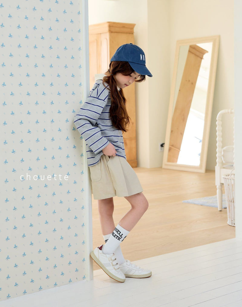 Chouette - Korean Children Fashion - #toddlerclothing - Stripe Rubgy Tee - 11