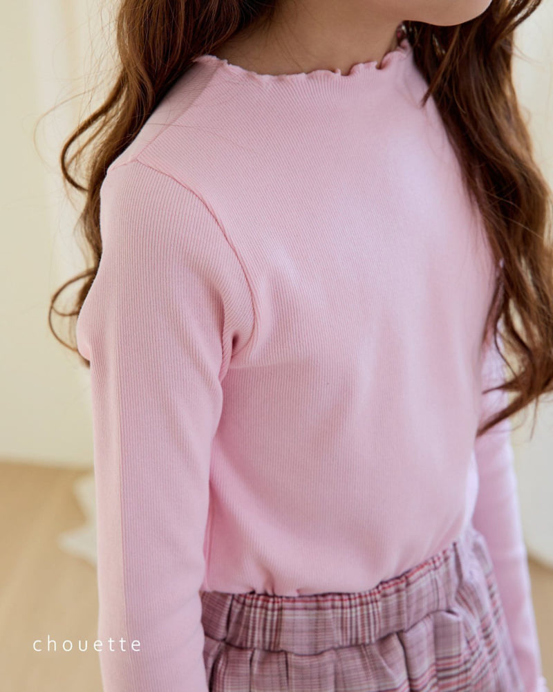 Chouette - Korean Children Fashion - #toddlerclothing - Ripple Rib Tee - 10