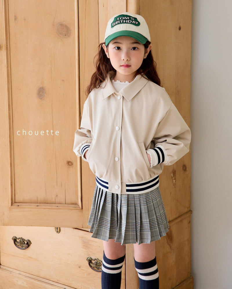 Chouette - Korean Children Fashion - #toddlerclothing - Varsity Collar Jumper - 3