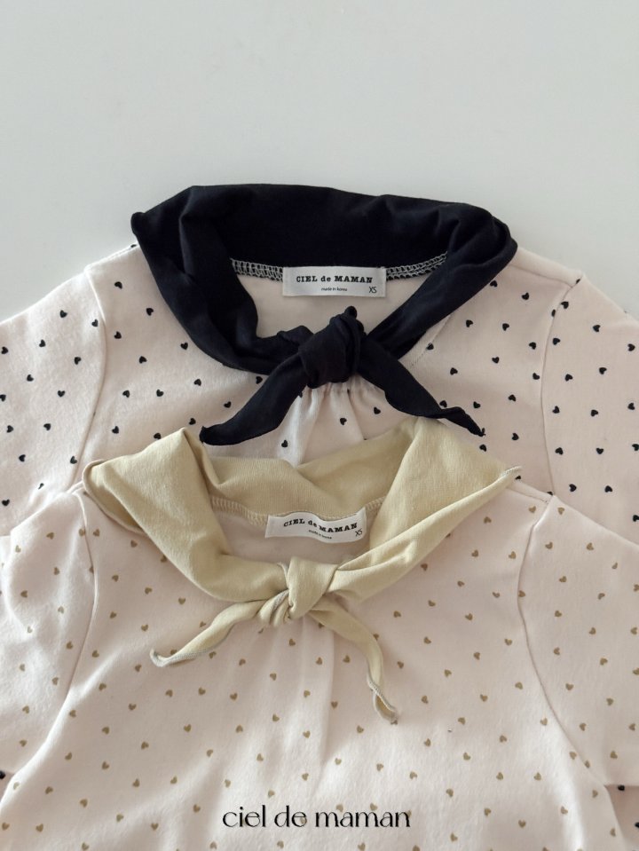Ciel De Maman - Korean Baby Fashion - #onlinebabyshop - Ribbon Love Suit - 4