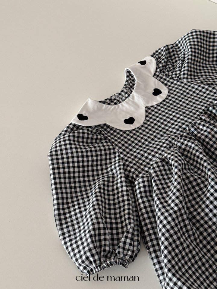 Ciel De Maman - Korean Baby Fashion - #babyboutique - Check Scallop Suit - 10