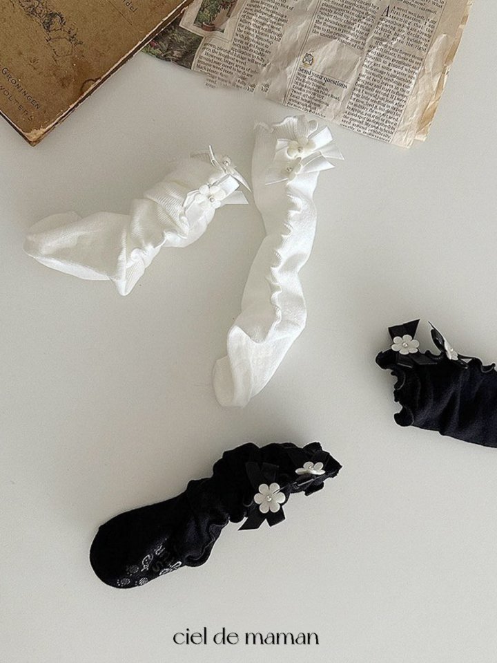 Ciel De Maman - Korean Baby Fashion - #babyboutiqueclothing - Ballerina Socks - 8