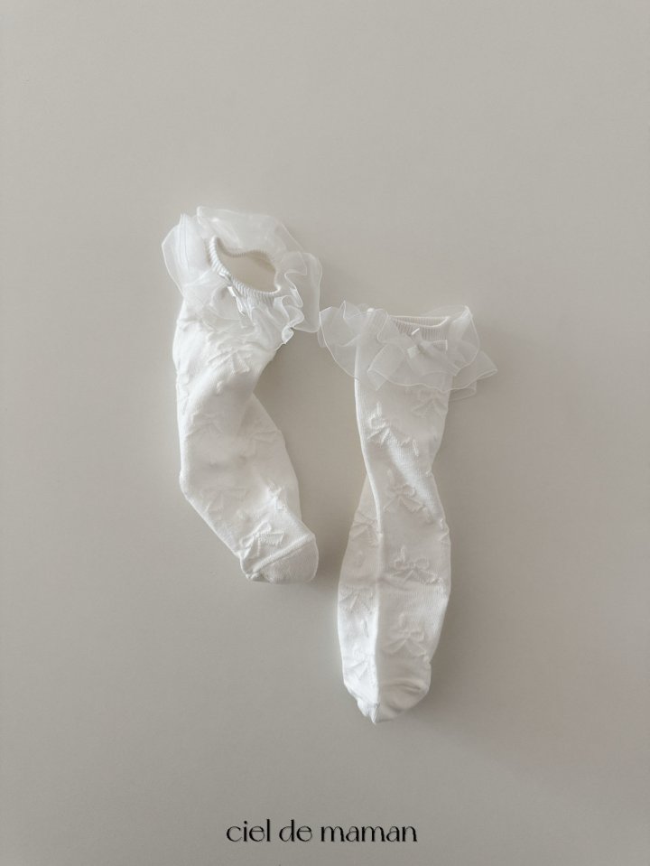 Ciel De Maman - Korean Baby Fashion - #babyboutiqueclothing - Ribbon Lace Socks - 7