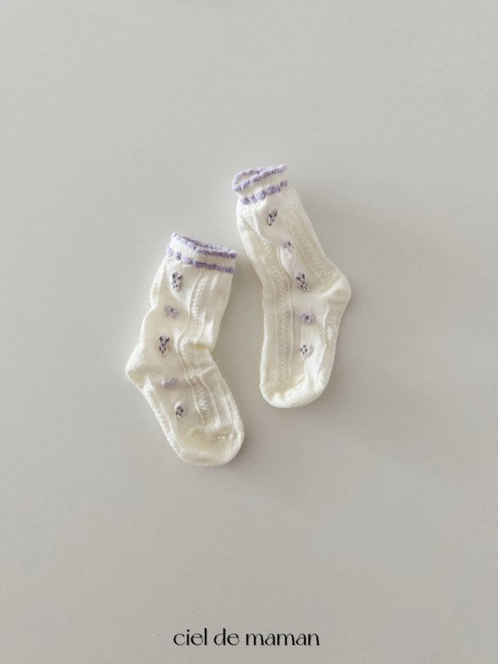 Ciel De Maman - Korean Baby Fashion - #babyboutiqueclothing - Pretty Socks - 6