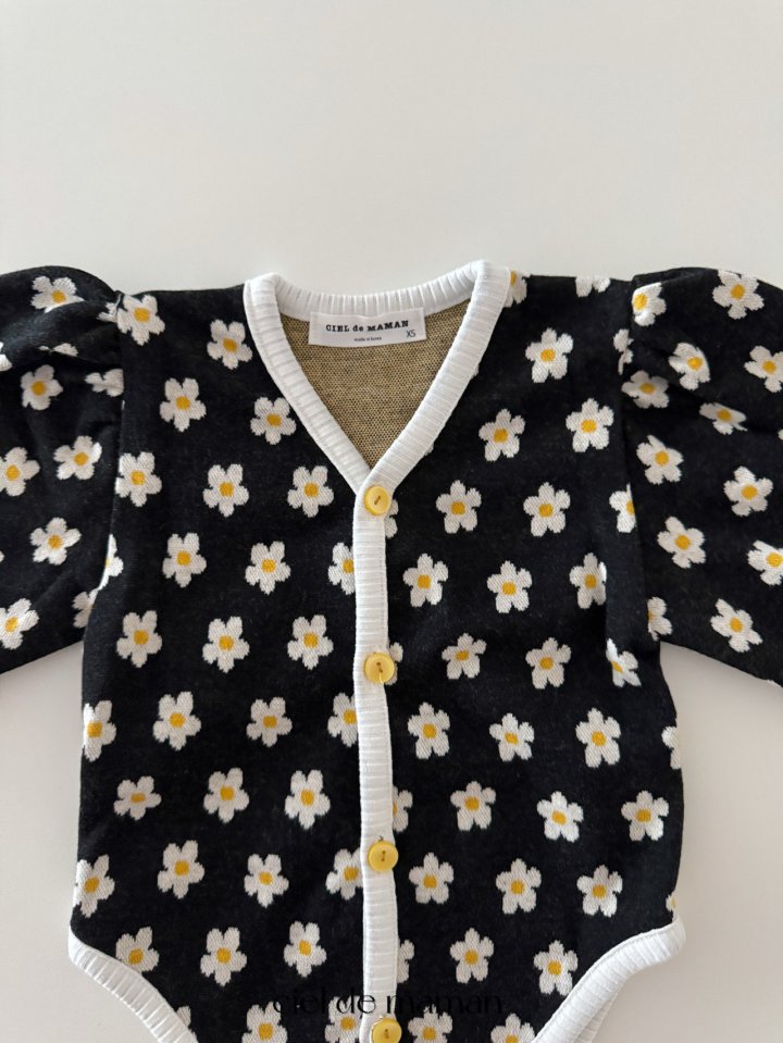 Ciel De Maman - Korean Baby Fashion - #babyboutiqueclothing - Spring Flower Bonnet Suit - 8