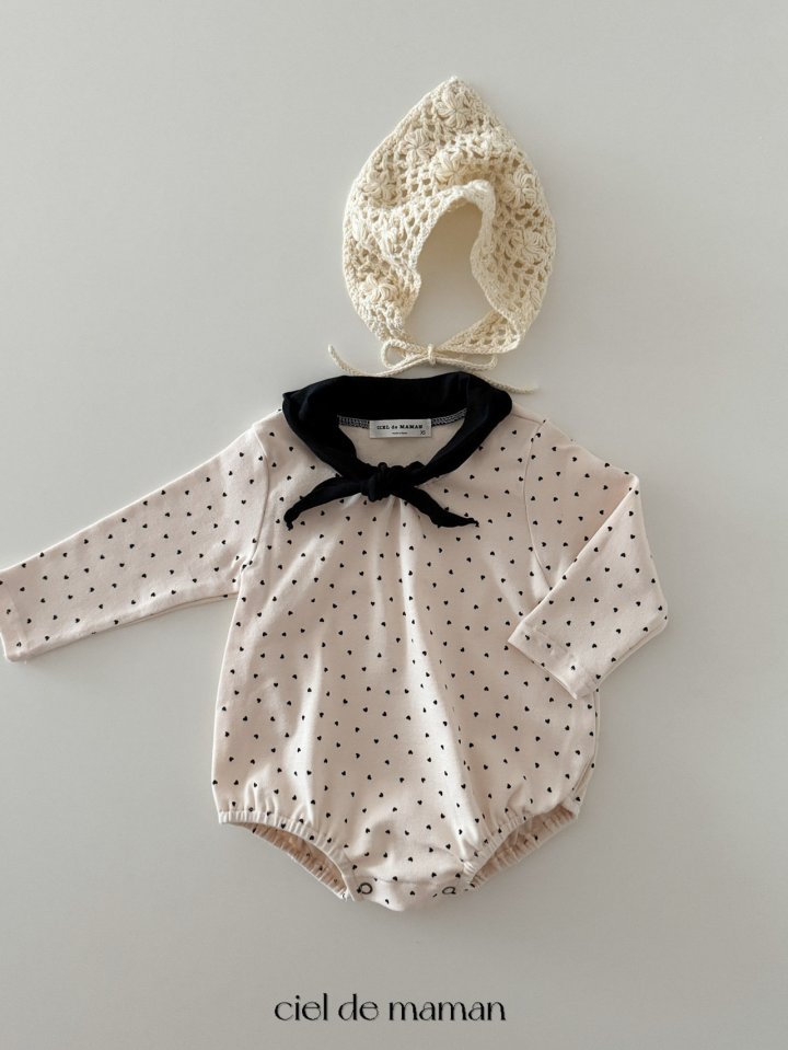 Ciel De Maman - Korean Baby Fashion - #babyboutiqueclothing - Ribbon Love Suit - 6