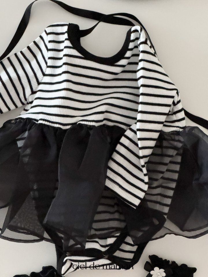 Ciel De Maman - Korean Baby Fashion - #babyboutiqueclothing - Stripe Suit - 5