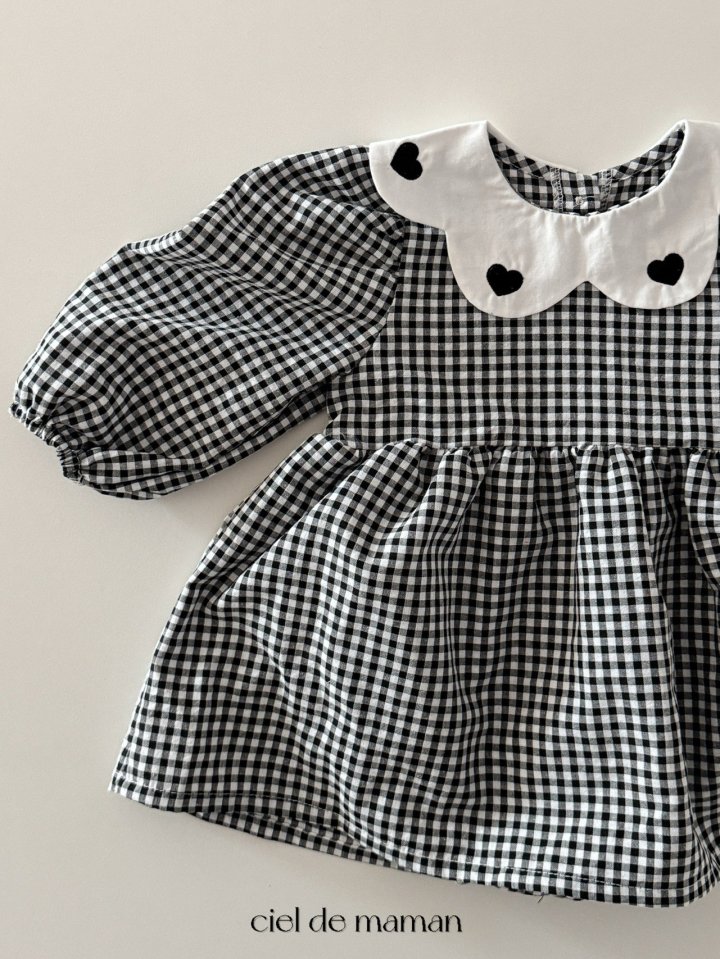 Ciel De Maman - Korean Baby Fashion - #babyboutiqueclothing - Check Scallop Suit - 11