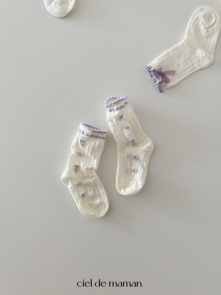 Ciel De Maman - Korean Baby Fashion - #babyclothing - Pretty Socks - 7