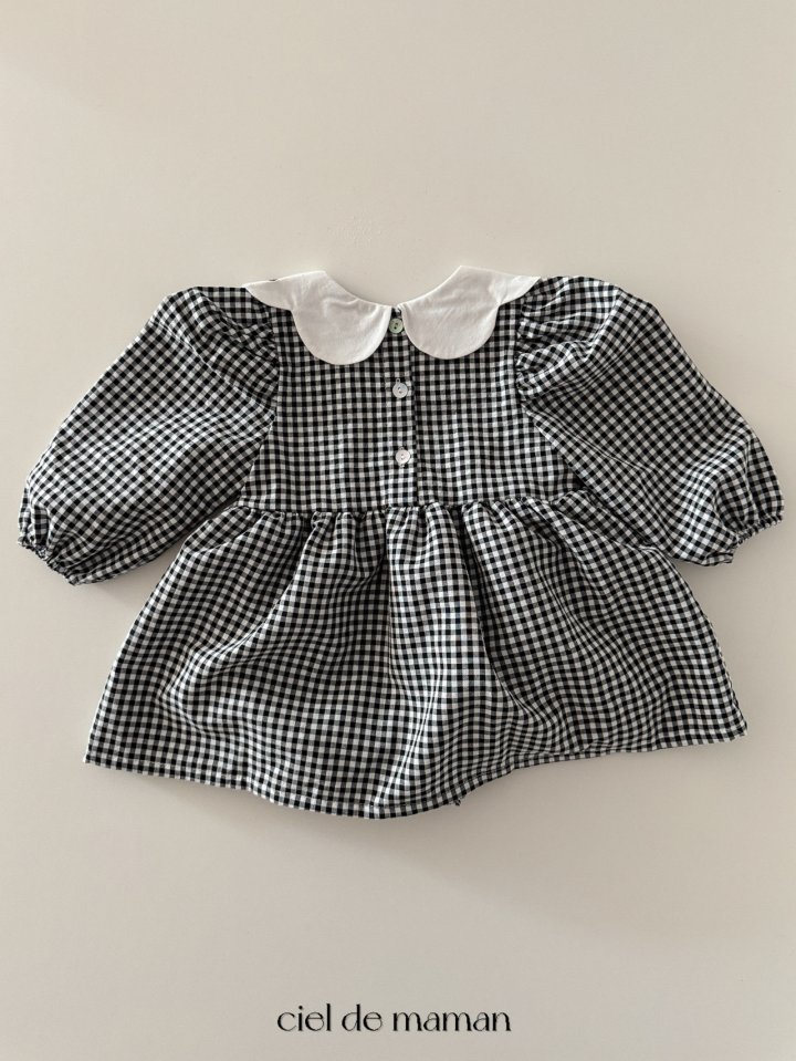 Ciel De Maman - Korean Baby Fashion - #babyclothing - Check Scallop Suit - 12