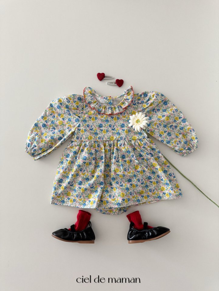 Ciel De Maman - Korean Baby Fashion - #babyfashion - Flower Suit