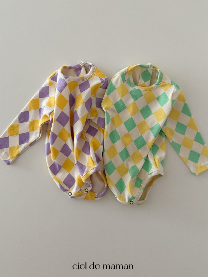 Ciel De Maman - Korean Baby Fashion - #babyfashion - Argyle Suit Set (Suit + Bonnet + Leggings Set) - 3