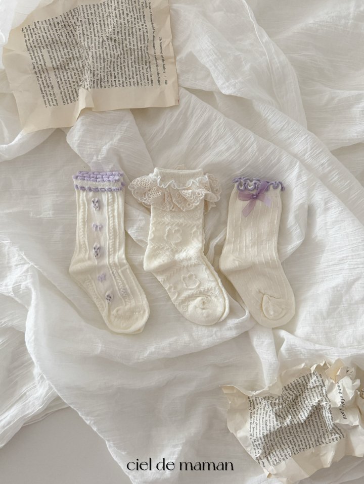 Ciel De Maman - Korean Baby Fashion - #babyfever - Pretty Socks - 9
