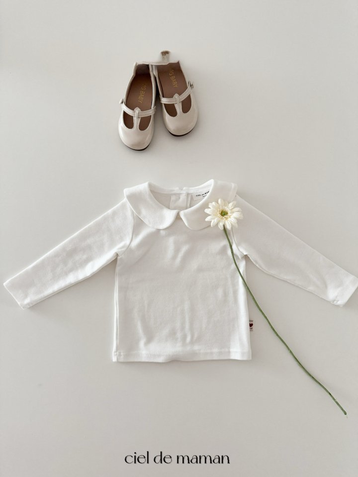 Ciel De Maman - Korean Baby Fashion - #babyfever - Round Collar Tee