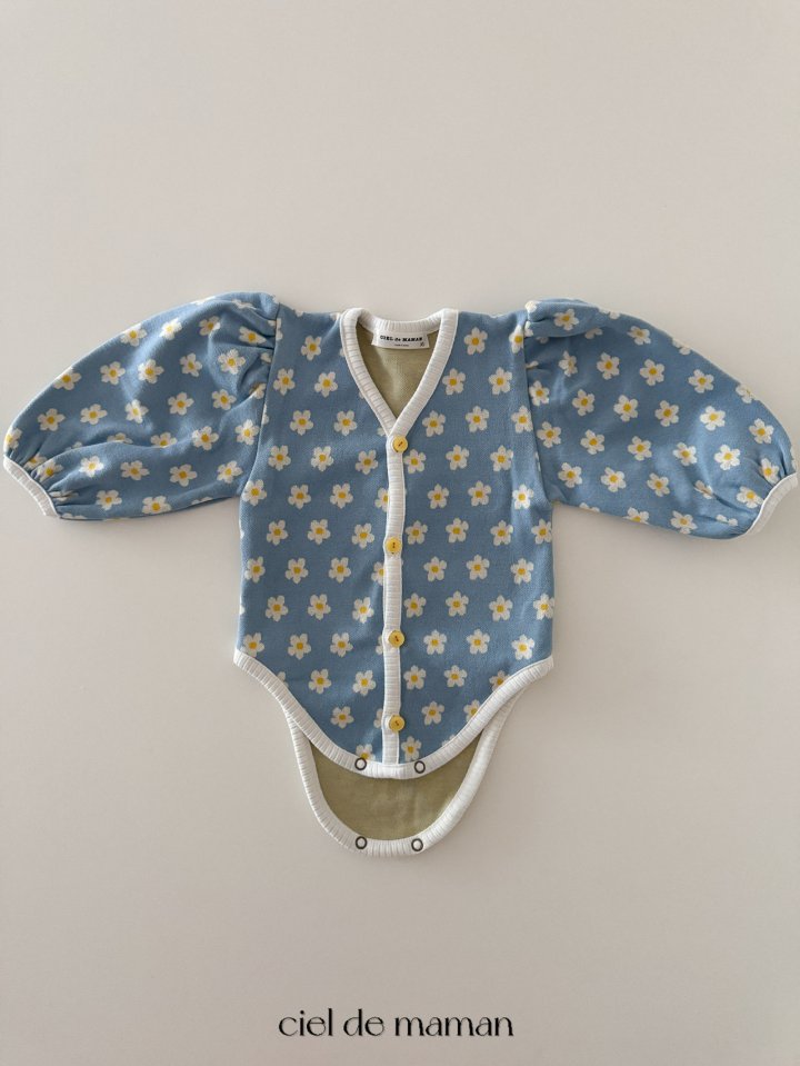 Ciel De Maman - Korean Baby Fashion - #babyfever - Spring Flower Bonnet Suit - 11