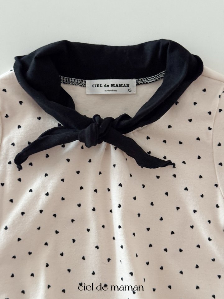 Ciel De Maman - Korean Baby Fashion - #babyfever - Ribbon Love Suit - 9