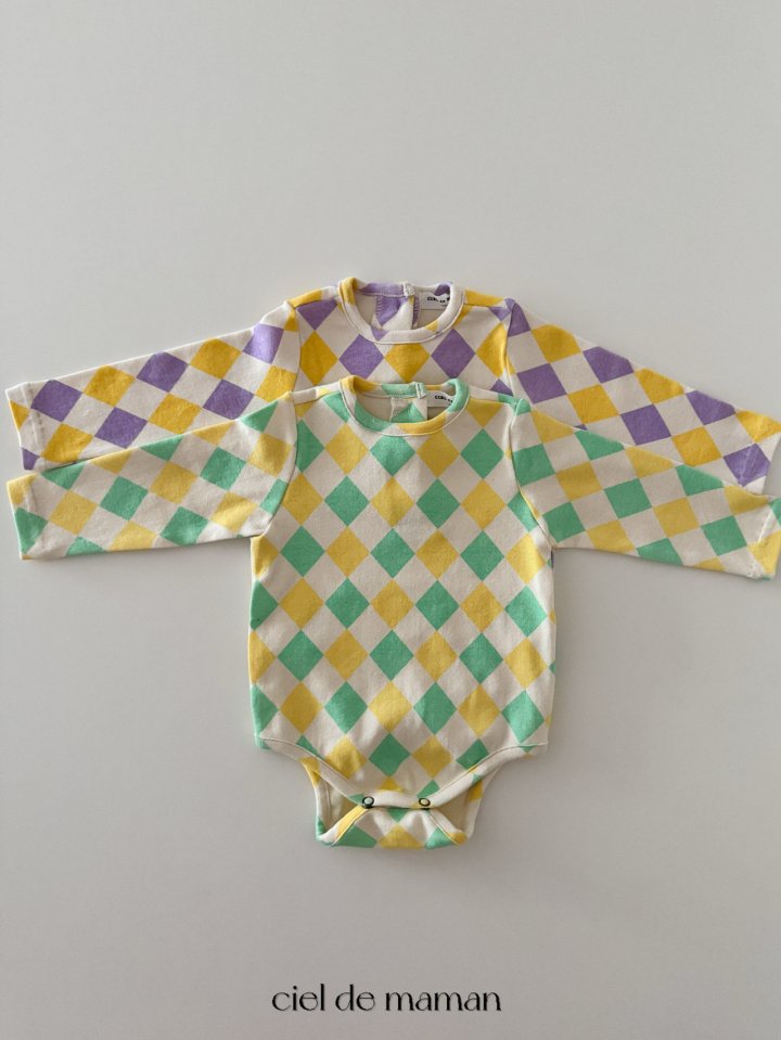 Ciel De Maman - Korean Baby Fashion - #babyfashion - Argyle Suit Set (Suit + Bonnet + Leggings Set) - 4