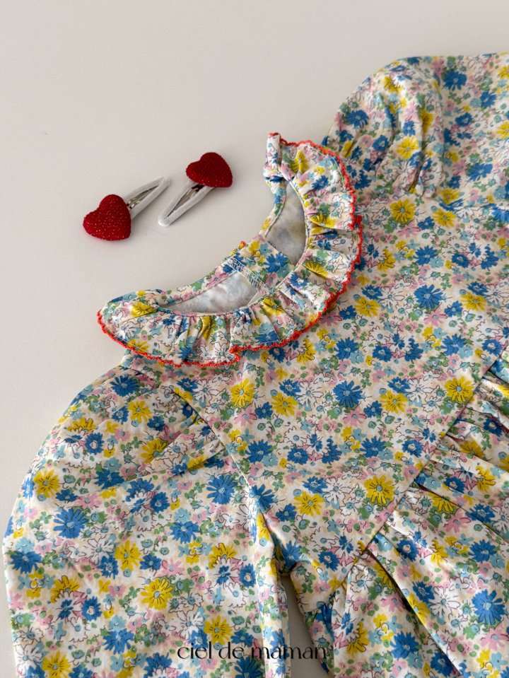 Ciel De Maman - Korean Baby Fashion - #babygirlfashion - Flower Suit - 3
