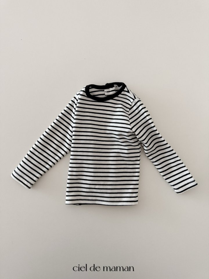 Ciel De Maman - Korean Baby Fashion - #babylifestyle - Stripe Tee