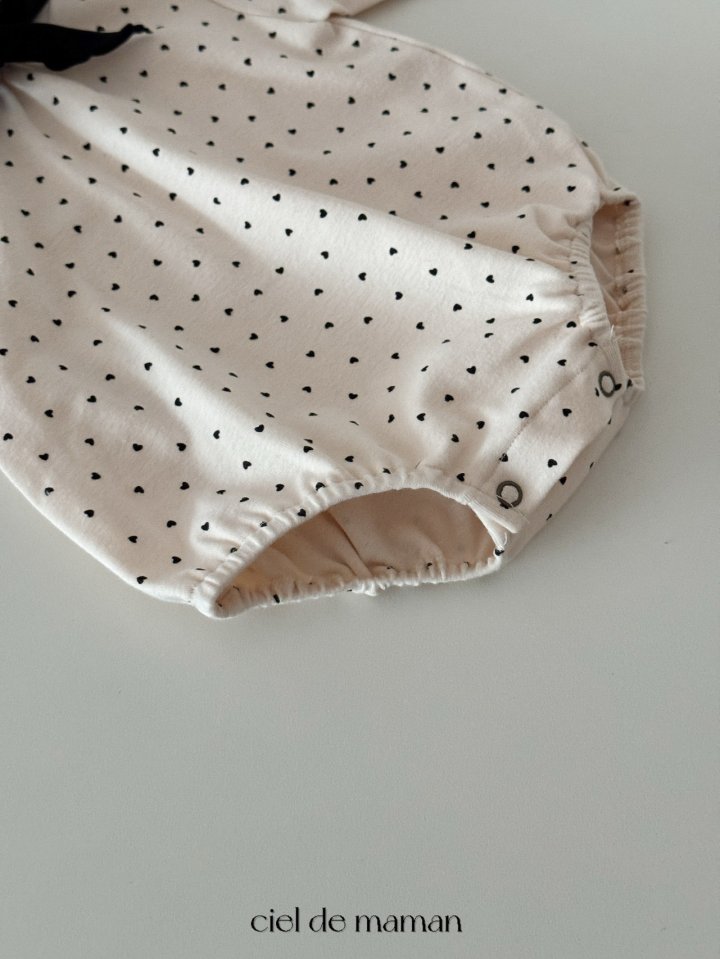 Ciel De Maman - Korean Baby Fashion - #babylifestyle - Ribbon Love Suit - 11