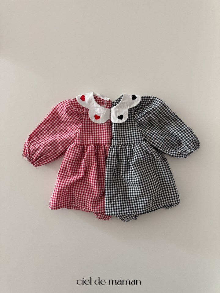 Ciel De Maman - Korean Baby Fashion - #babylifestyle - Check Scallop Suit