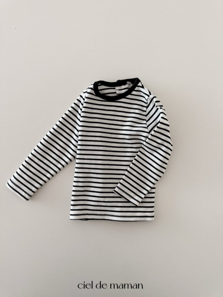 Ciel De Maman - Korean Baby Fashion - #babyoninstagram - Stripe Tee - 2
