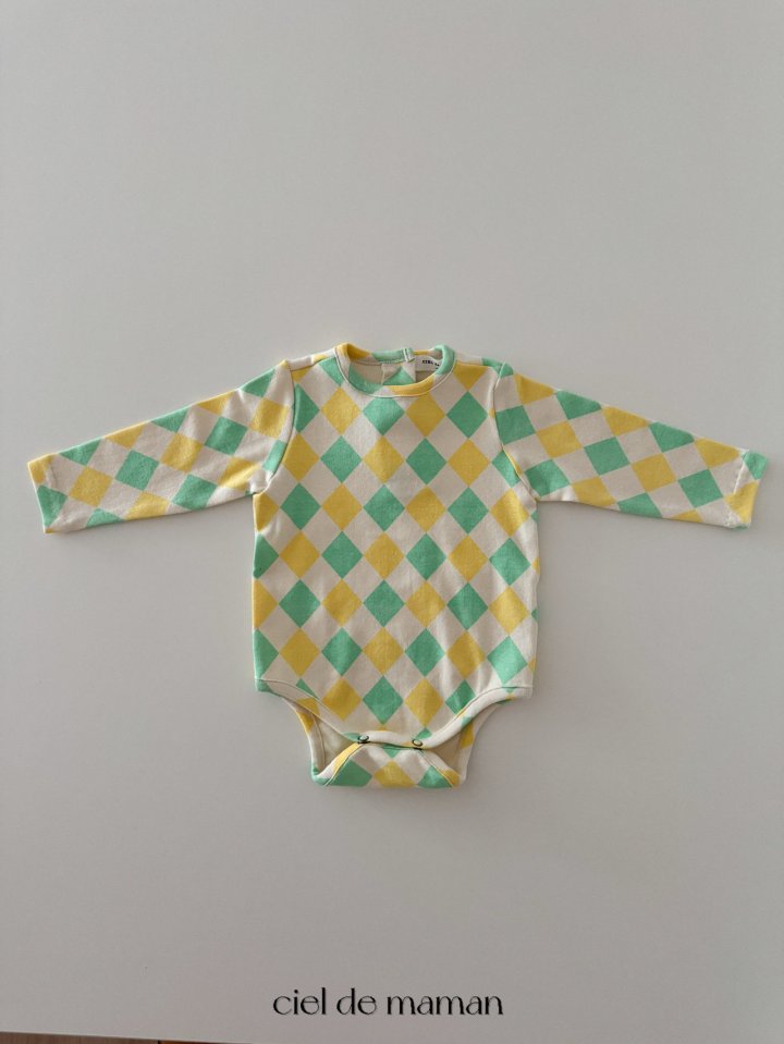 Ciel De Maman - Korean Baby Fashion - #babyoninstagram - Argyle Suit Set (Suit + Bonnet + Leggings Set) - 7
