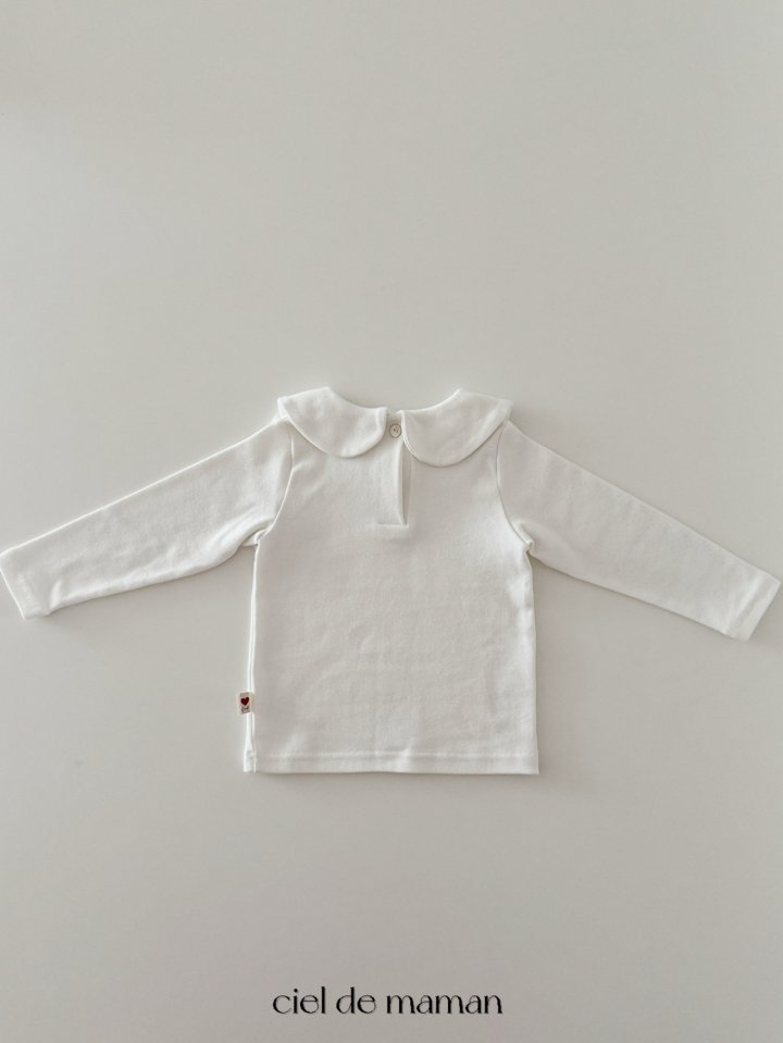 Ciel De Maman - Korean Baby Fashion - #babyoutfit - Round Collar Tee - 6