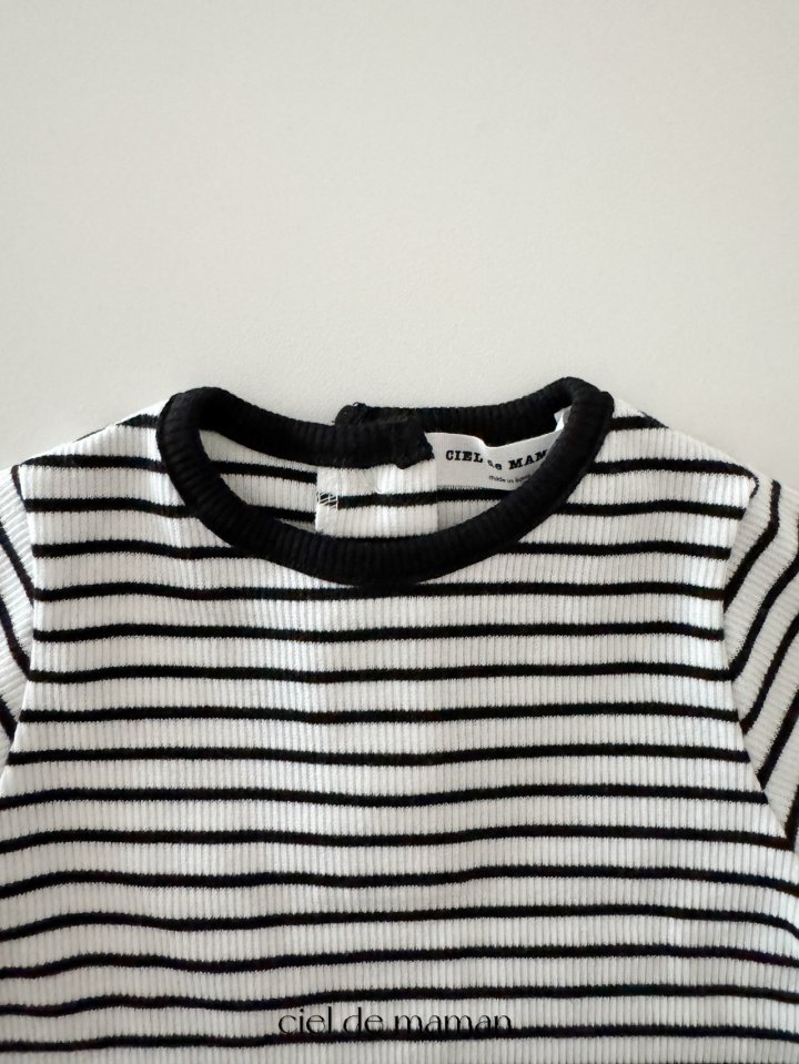 Ciel De Maman - Korean Baby Fashion - #babyoutfit - Stripe Tee - 5