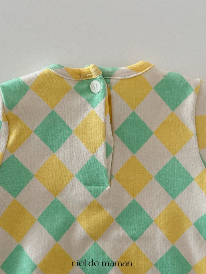 Ciel De Maman - Korean Baby Fashion - #babyoutfit - Argyle Suit Set (Suit + Bonnet + Leggings Set) - 9