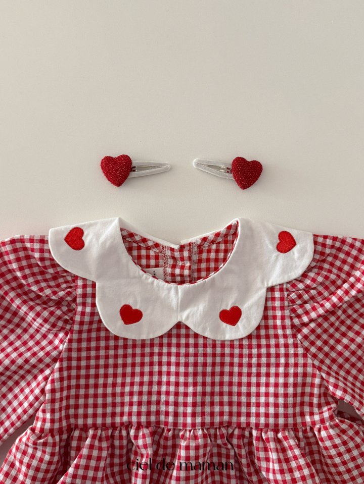Ciel De Maman - Korean Baby Fashion - #babyootd - Check Scallop Suit - 4
