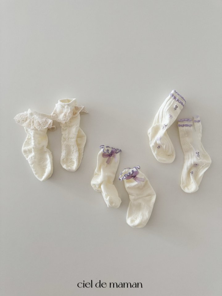 Ciel De Maman - Korean Baby Fashion - #onlinebabyboutique - Pretty Socks - 2