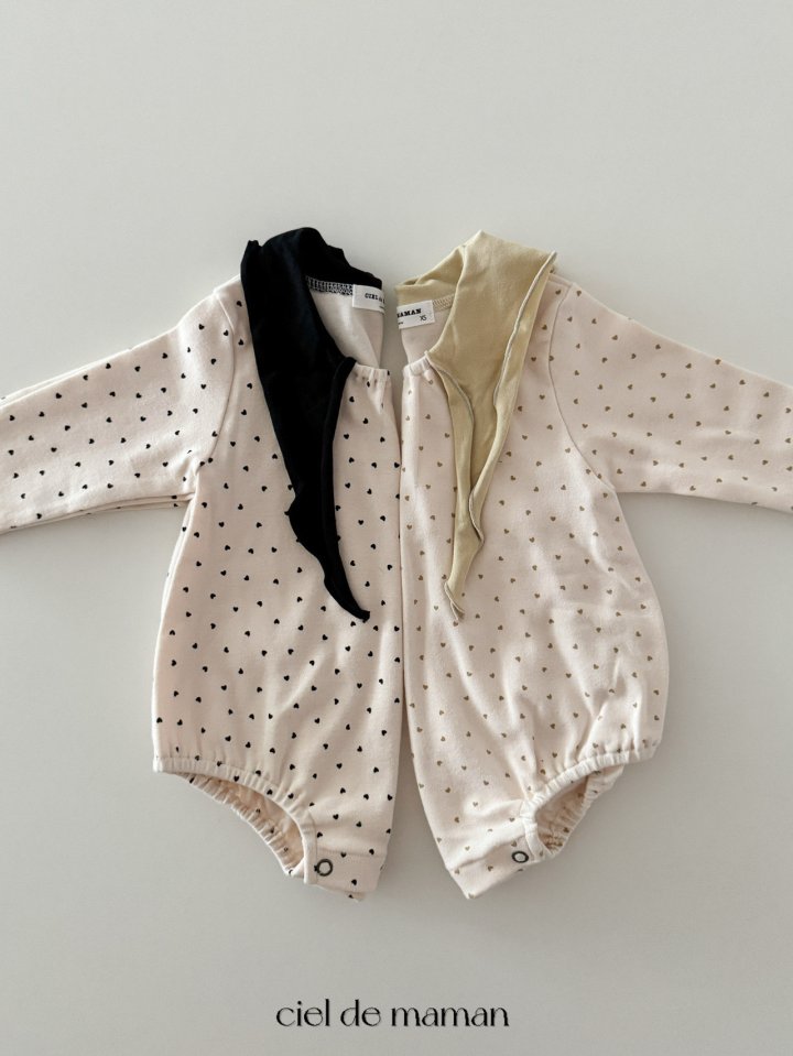 Ciel De Maman - Korean Baby Fashion - #onlinebabyboutique - Ribbon Love Suit - 2