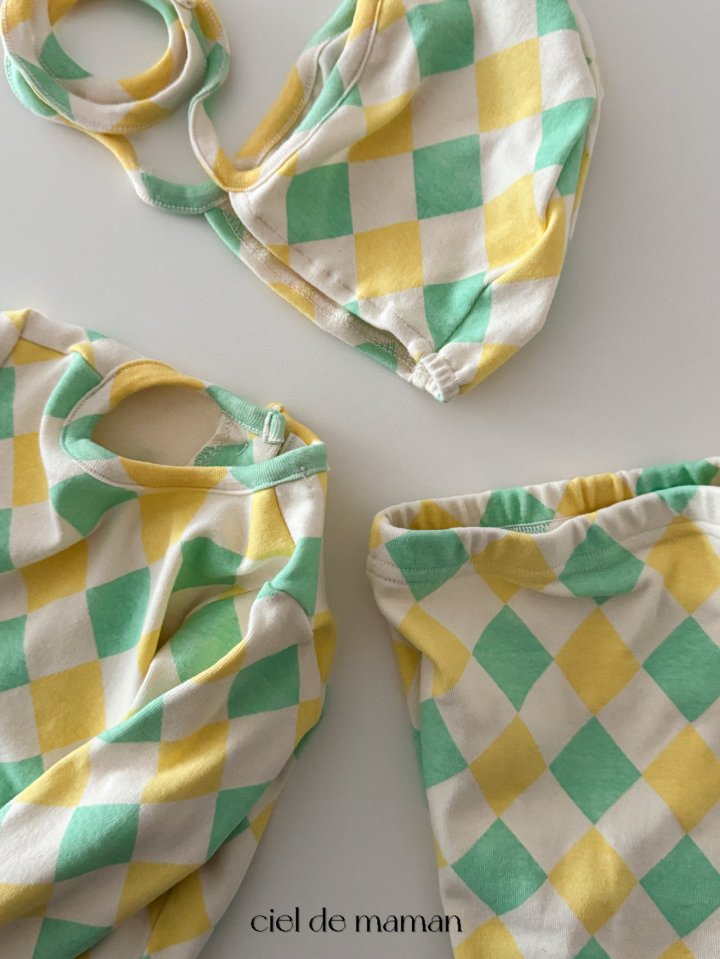 Ciel De Maman - Korean Baby Fashion - #onlinebabyboutique - Argyle Suit Set (Suit + Bonnet + Leggings Set) - 12
