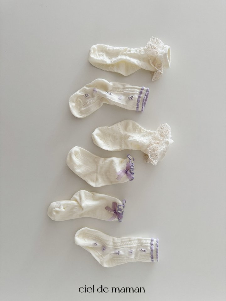 Ciel De Maman - Korean Baby Fashion - #onlinebabyshop - Pretty Socks - 3