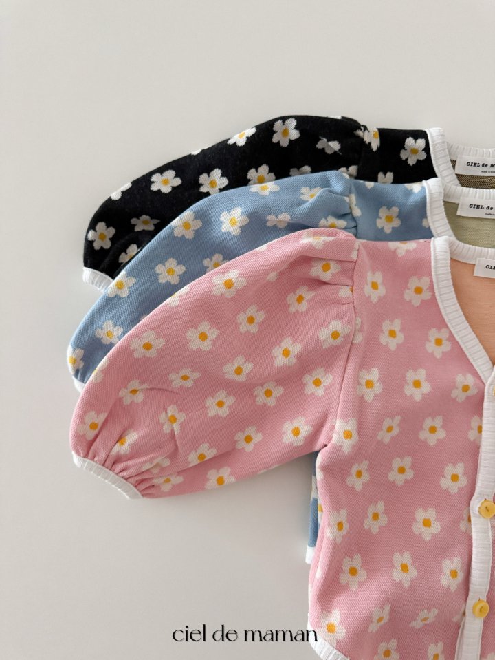 Ciel De Maman - Korean Baby Fashion - #onlinebabyshop - Spring Flower Bonnet Suit - 5