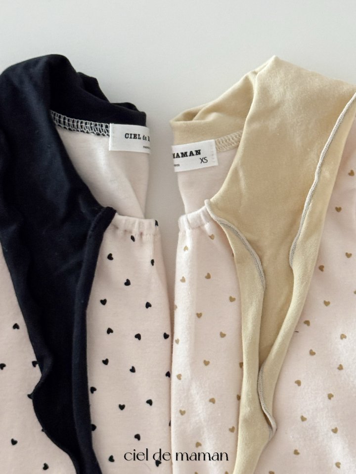 Ciel De Maman - Korean Baby Fashion - #onlinebabyshop - Ribbon Love Suit - 3