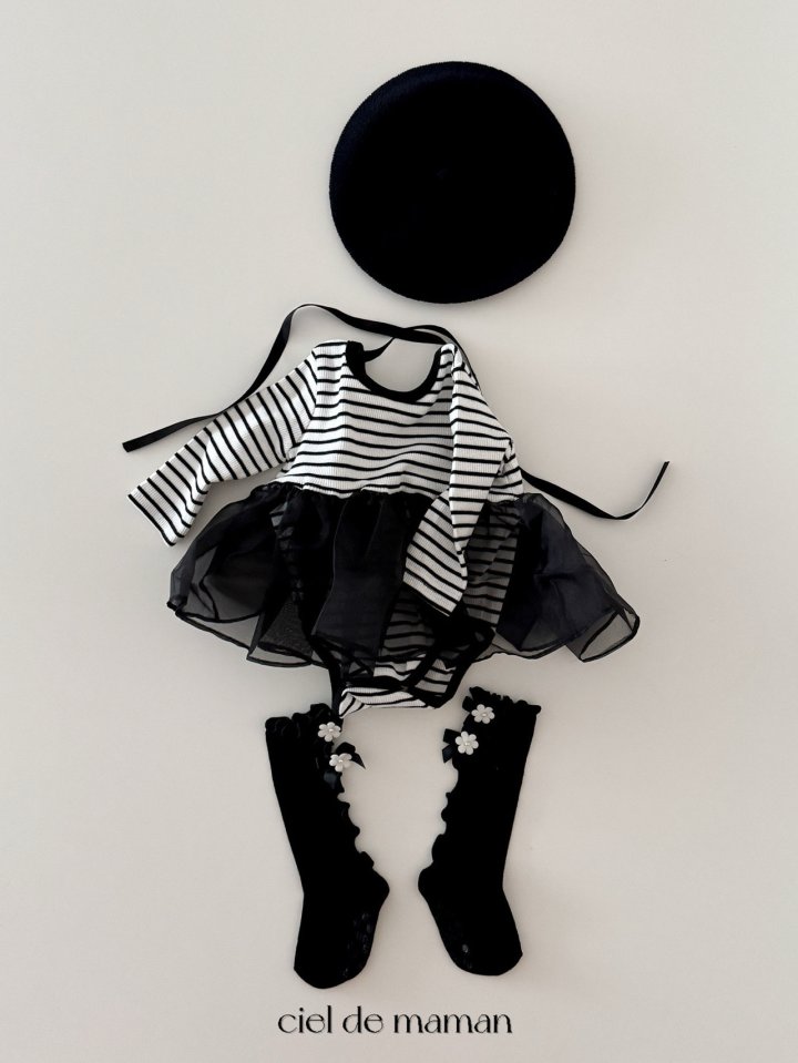 Ciel De Maman - Korean Baby Fashion - #onlinebabyshop - Stripe Suit - 2