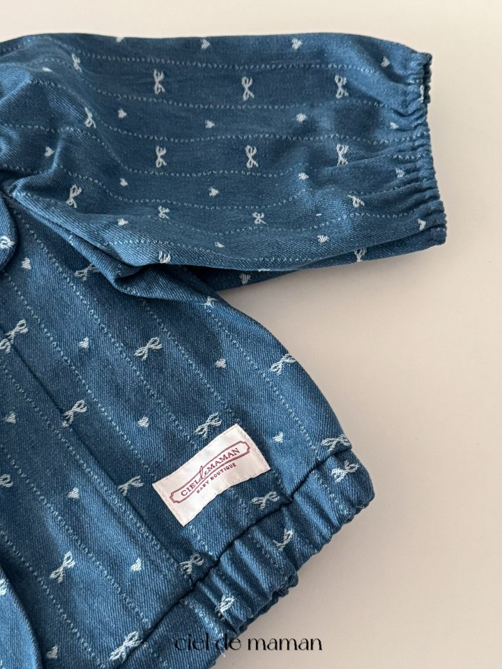 Ciel De Maman - Korean Baby Fashion - #onlinebabyshop - Sailor Denim Top Bottom Set - 7