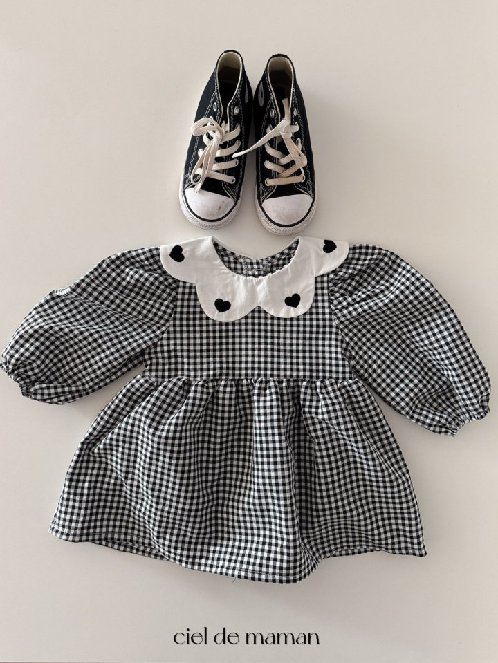 Ciel De Maman - Korean Baby Fashion - #smilingbaby - Check Scallop Suit - 9
