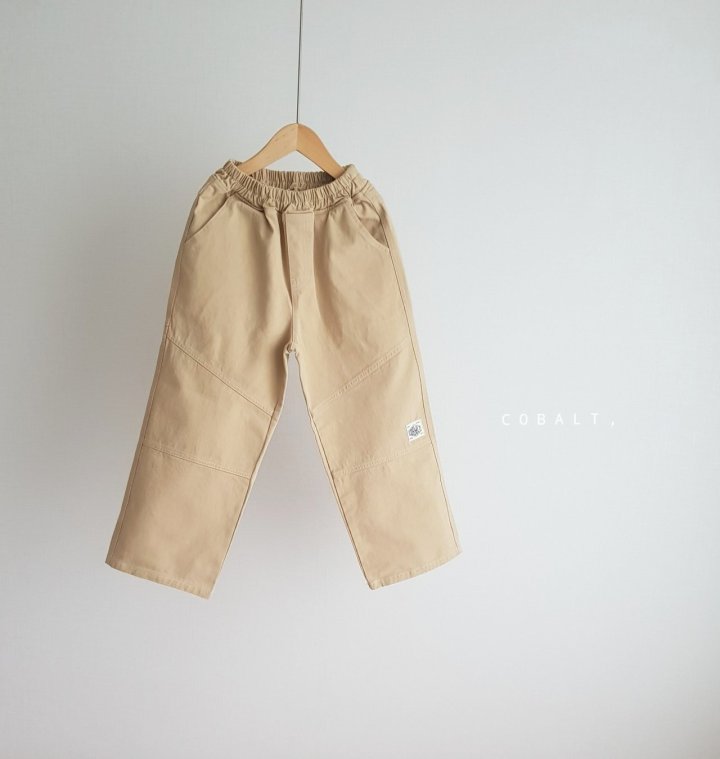 Cobalt - Korean Children Fashion - #childofig - Label Work Pants - 5