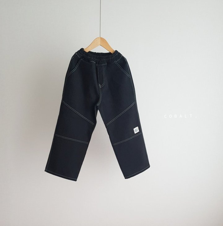 Cobalt - Korean Children Fashion - #childrensboutique - Label Work Pants - 6
